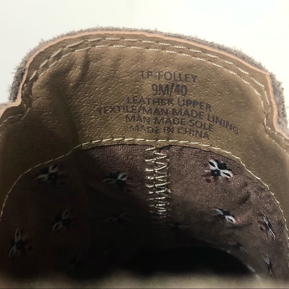 Lucky Brand Taupe Leather Folley Ankle Booties size 9M - Picture 10 of 11